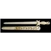 Image 2 : CHINESE WHITE JADE SWORD & SCABBARD.