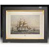 Image 1 : ATTRACTIVE POLYCHROMATIC SHIP PRINT OF THE PACKET