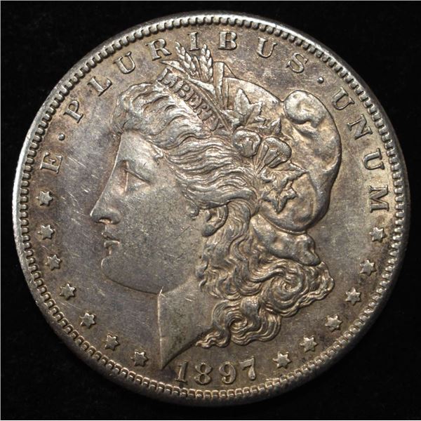 1897-S MORGAN DOLLAR CH AU