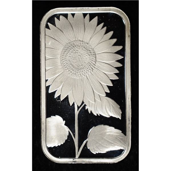 SUNFLOWER 1 OZ 0.999 SILVER BAR