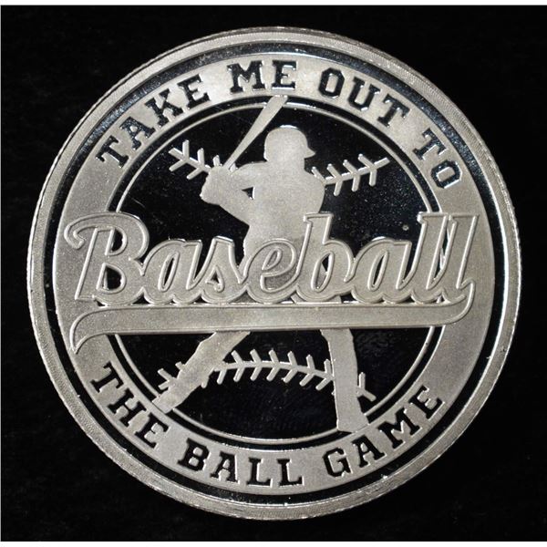 BASEBALL 1 OZ .999 SILVER ROUND