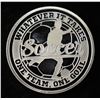 Image 1 : SOCCER 1 OZ .999 SILVER ROUND