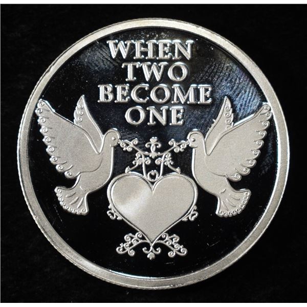 WEDDING 1 OZ .999 SILVER ROUND
