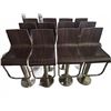 Image 1 : 12 Bar Stools with Metal Bases