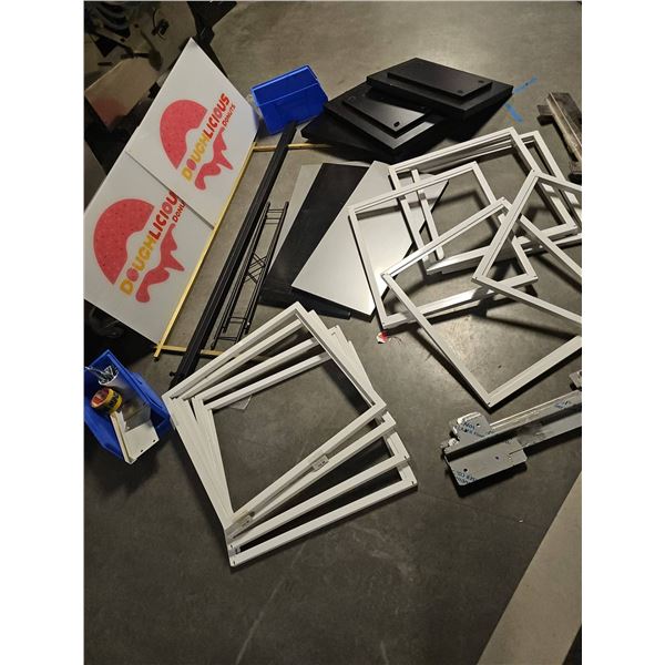 Metal Frame and Shelf Parts