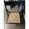 Image 2 : Black Wooden Chairs with Cane Seats