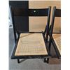 Image 5 : Black Wooden Chairs with Cane Seats