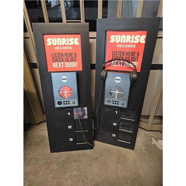 Sunrise Records Listening Station Pair
