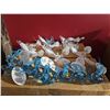 Image 1 : Glass Bird Ornaments Set, Clear and Blue