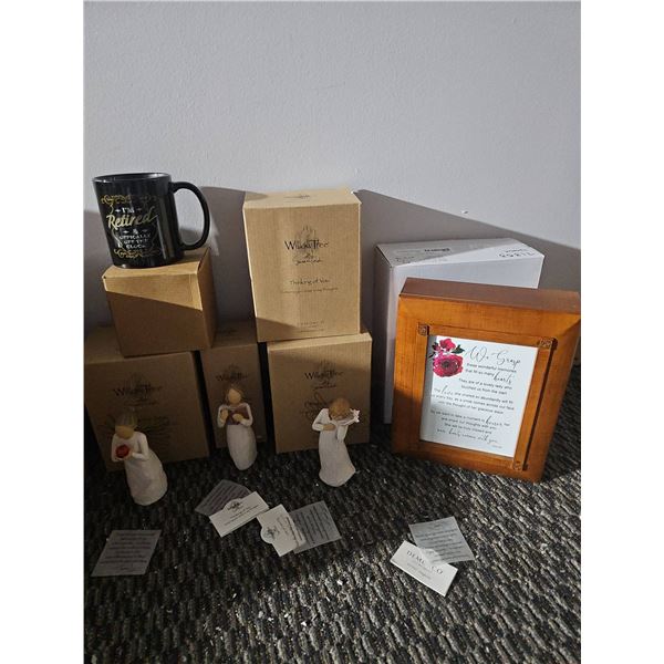 Willow Tree Figurines With Gift Mug and Frame
