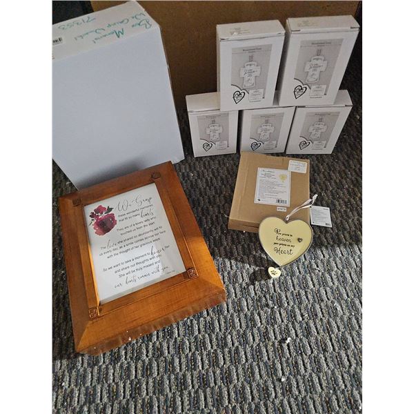 Bereavement Gifts Lot With Frames and Ornam