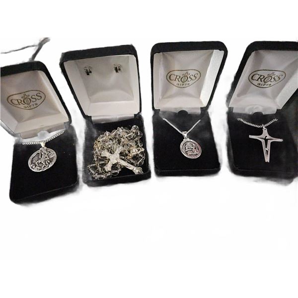 Four Cross Gifts Religious Necklaces