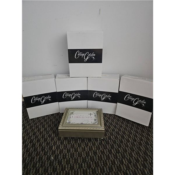 Cottage Garden Christening Jewelry Box Set