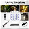 Image 2 : PEYHFCCE 600mAh Rechargeable AAA Batteries, 1.2V NiMH AAA Battery High Capacity for Outdoor Solar Li