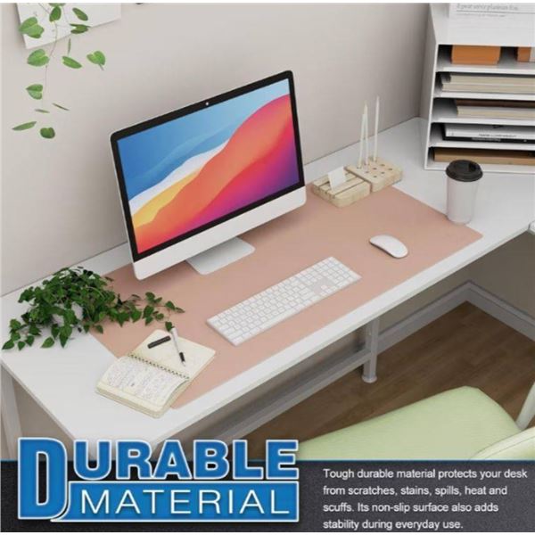 Knodel Dual-Sided Desk Mat Pink/Silver