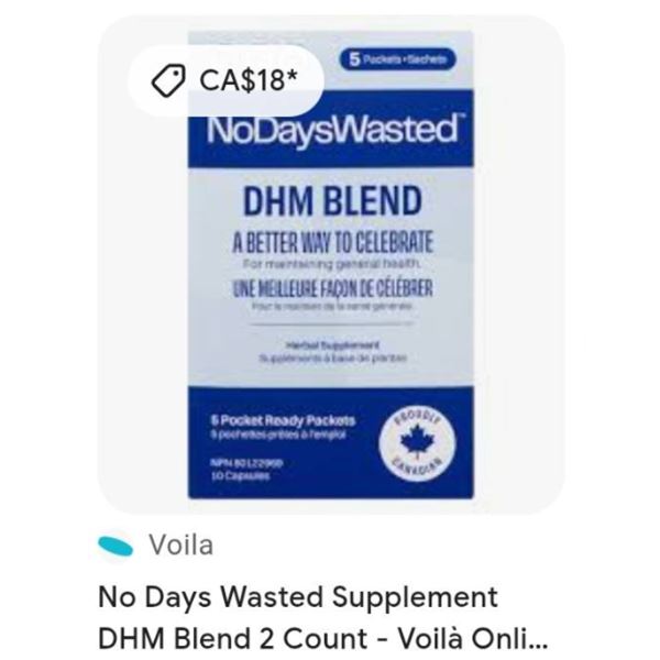 No Days Wasted DHM Blend 5 Packets