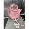 Image 2 : YouNuo Pink Straw Beach Bag for Women