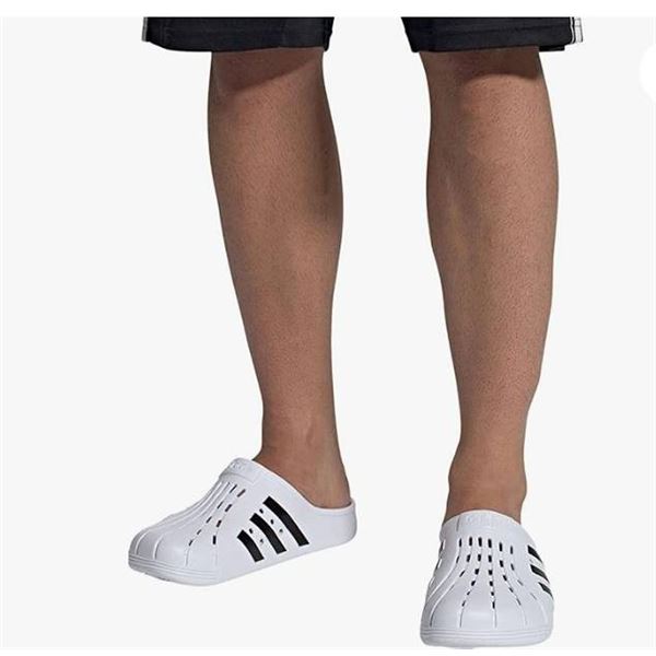 Adidas Adilette Clog Unisex Size 9 White