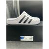 Image 2 : Adidas Adilette Clog Unisex Size 9 White
