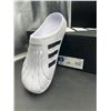 Image 3 : Adidas Adilette Clog Unisex Size 9 White
