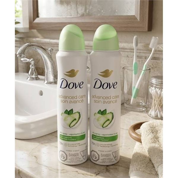 Dove Advanced Care Dry Spray Lot of 2