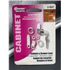 Image 3 : Prime-Line U 9941 Diecast Drawer and Cabinet Lock, 3 Cams, Trim Collar, 2 Washers, 2 Keys and Fasten