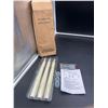 Image 2 : Stmarry Ivory Flameless Taper Candles with Remote and Timer, 9.65 Inch Real Wax LED Candlesticks, Ba