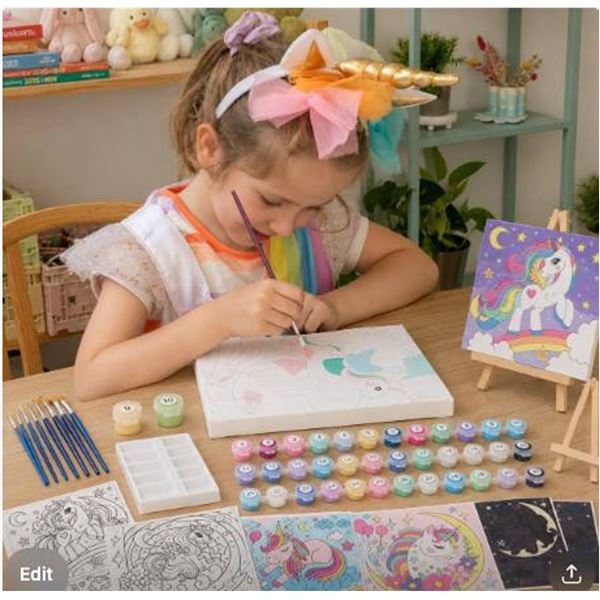 Craft Spot Unicorn Paint By Number Kit