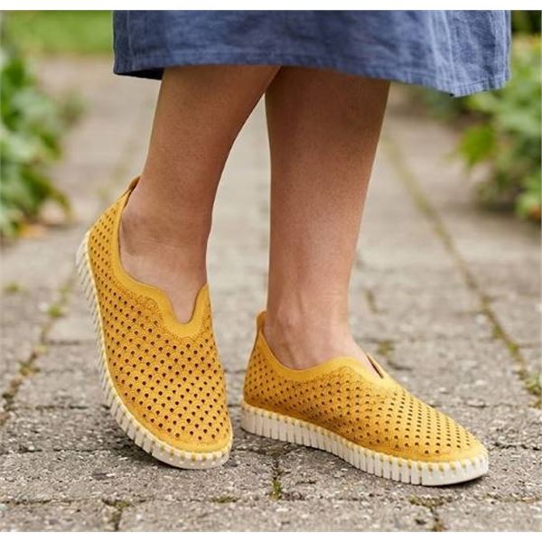 Ilse Jacobsen Tulip 139 Yellow Shoes, Size 38