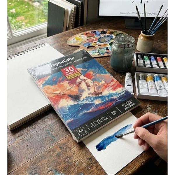 DagouColor A4 Watercolor Paper 2 Pad Set