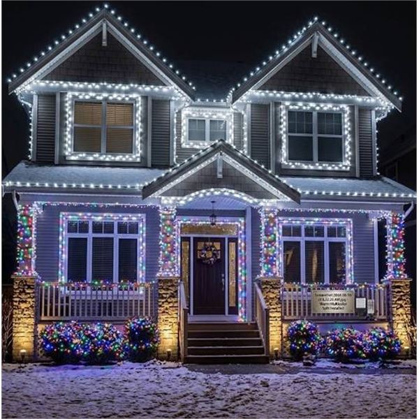 Green Convenience 105FT 300 LED String Lights - White or vibrant color mode