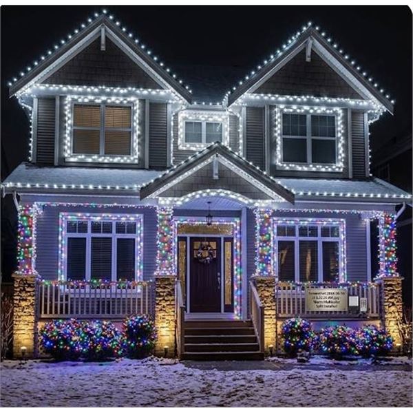 Green Convenience 105FT 300 LED String Lights - White or vibrant color mode