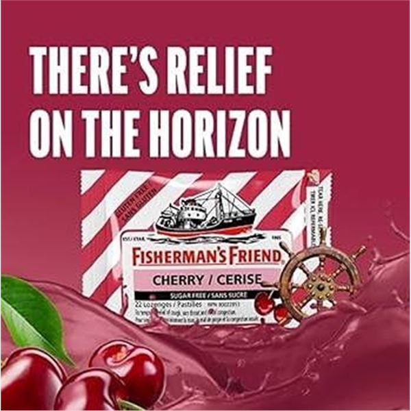 Fisherman's Friend Cherry Lozenges Box 8x22ct