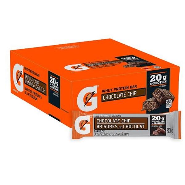 Gatorade Whey Protein Bar Chocolate Chip 12ct