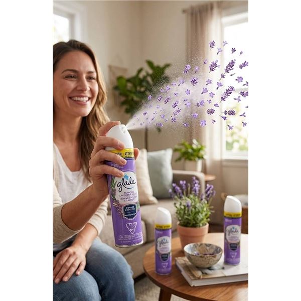 Glade Lavender & Aloe Air Freshener 3x235g
