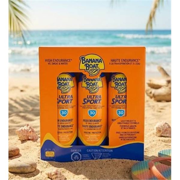 Banana Boat Ultra Sport SPF 30 Spray 3-Pack