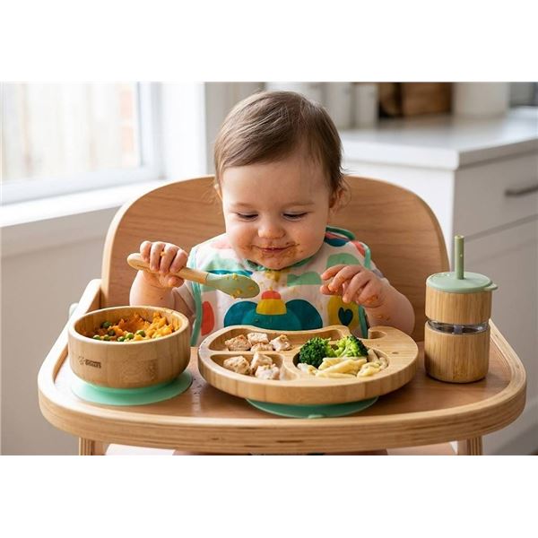 Blooming Giggles Lovely Squirrel Bamboo Feeding Set