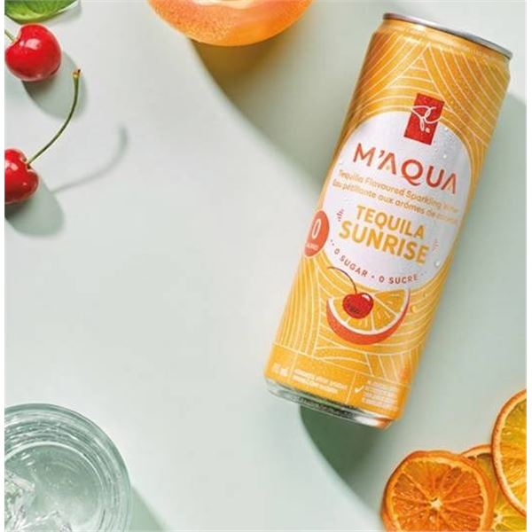 M'Aqua Tequila Sunrise Sparkling Water 6x355ml