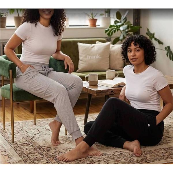 Frank And Oak Ladies' Size XXL Cargo Lounge Pant 2pk Grey & Black