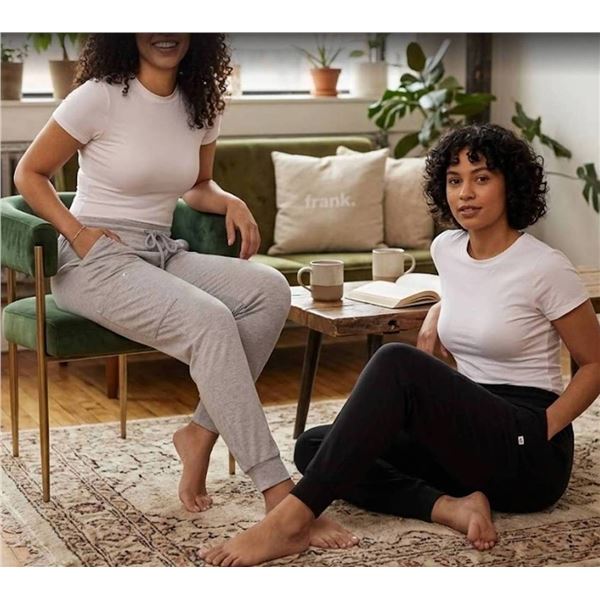 Frank And Oak Ladies' Size XL Cargo Lounge Pant 2pk Grey & Black