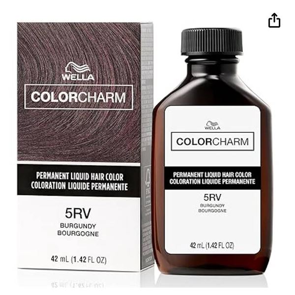 Lot 0f 6 - Wella ColorCharm 5RV Burgundy Hair Color