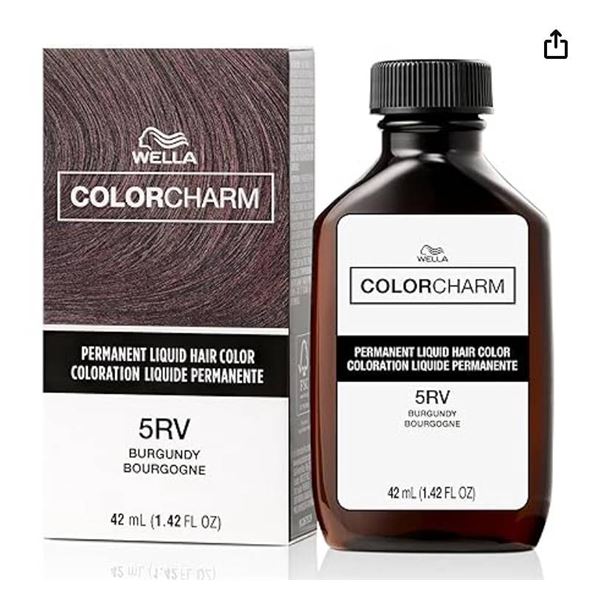 Lot 0f 6 - Wella ColorCharm 5RV Burgundy Hair Color