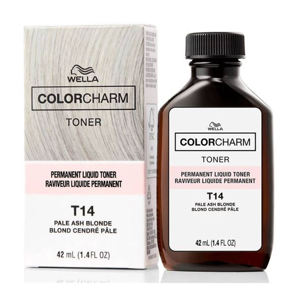 Lot of 6 - Wella Color Charm T14 Pale Ash Blonde Toner