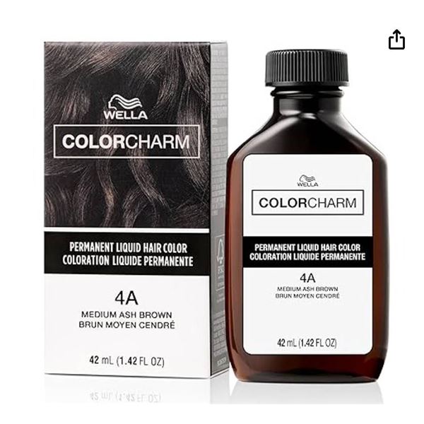 Lot of 6 - Wella ColorCharm 4A Medium Ash Brown Lot