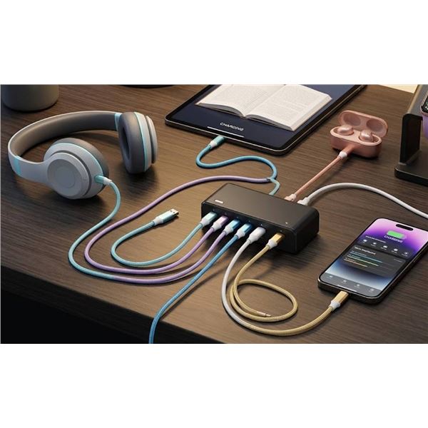 Lot of 12 Braided USB Charging Cables Assorted Lengths