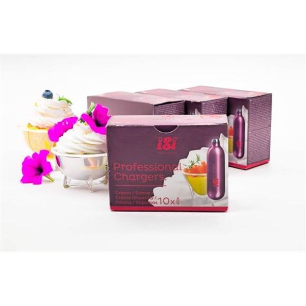 Lot of 4 -ISi Professional Cream ChargersÂ  10 Pc Per Pack