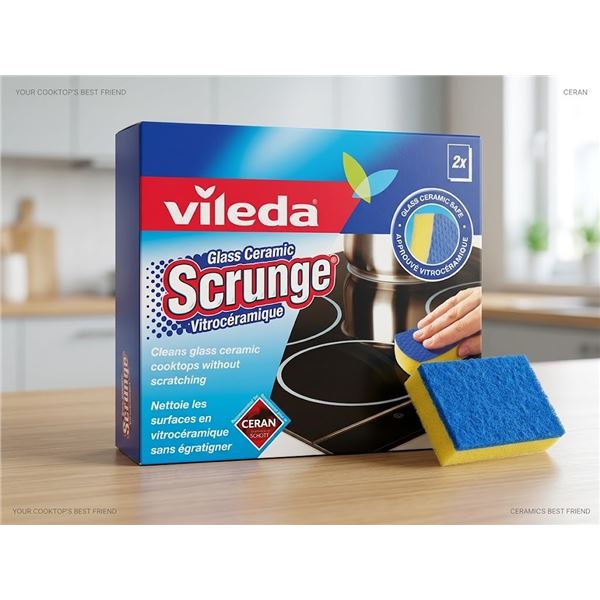 Vileda Glass Ceramic Scrunge, Lot of 6 Boxes