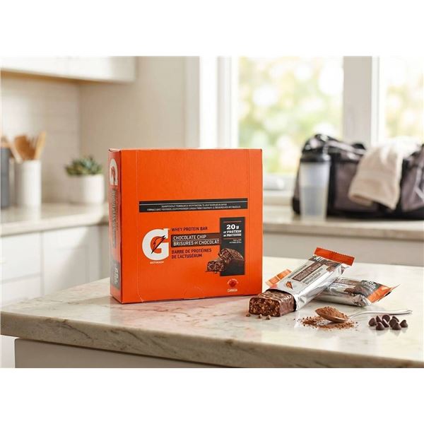 Gatorade Whey Protein Bar 12 x 80g, Chocolate Chip