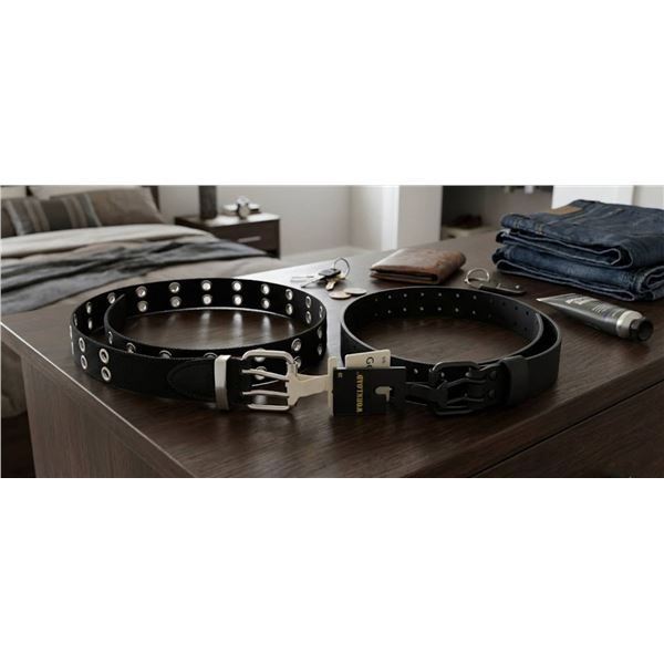 George and Workload Men's Belts, 2 Pieces