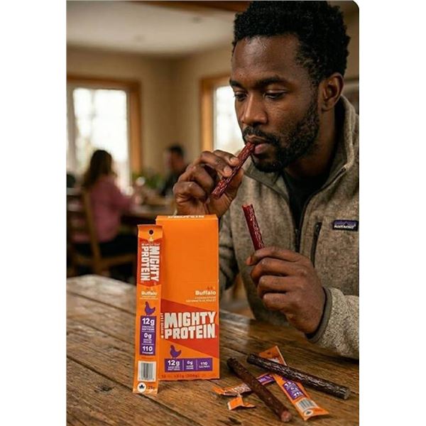 Mighty Protein Buffalo Chicken Sticks 12-Pack x 32g